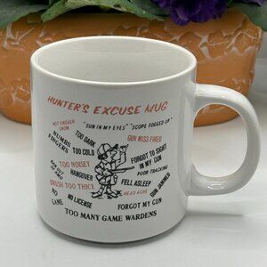 Hunters Excuse Mug  Funny Coffee Cup For Hunters & Outdoorsmen